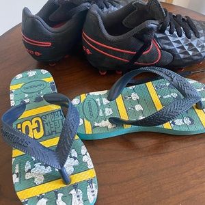 2 pairs toddlers shoes.